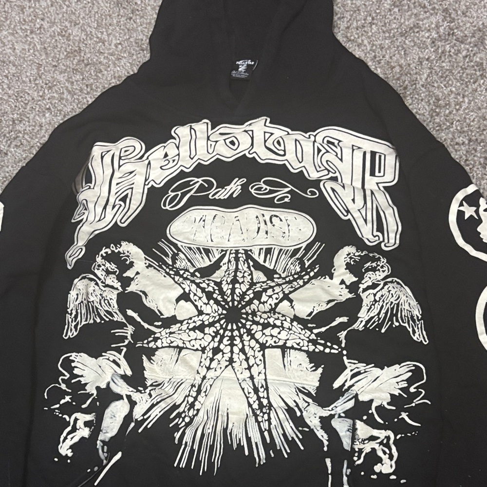 Black Graphic Hoodie